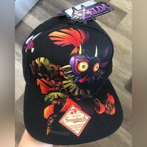Legend of Zelda Majora’s Mask SnapBack hat cap NWT! RARE! Nintendo hat snap back